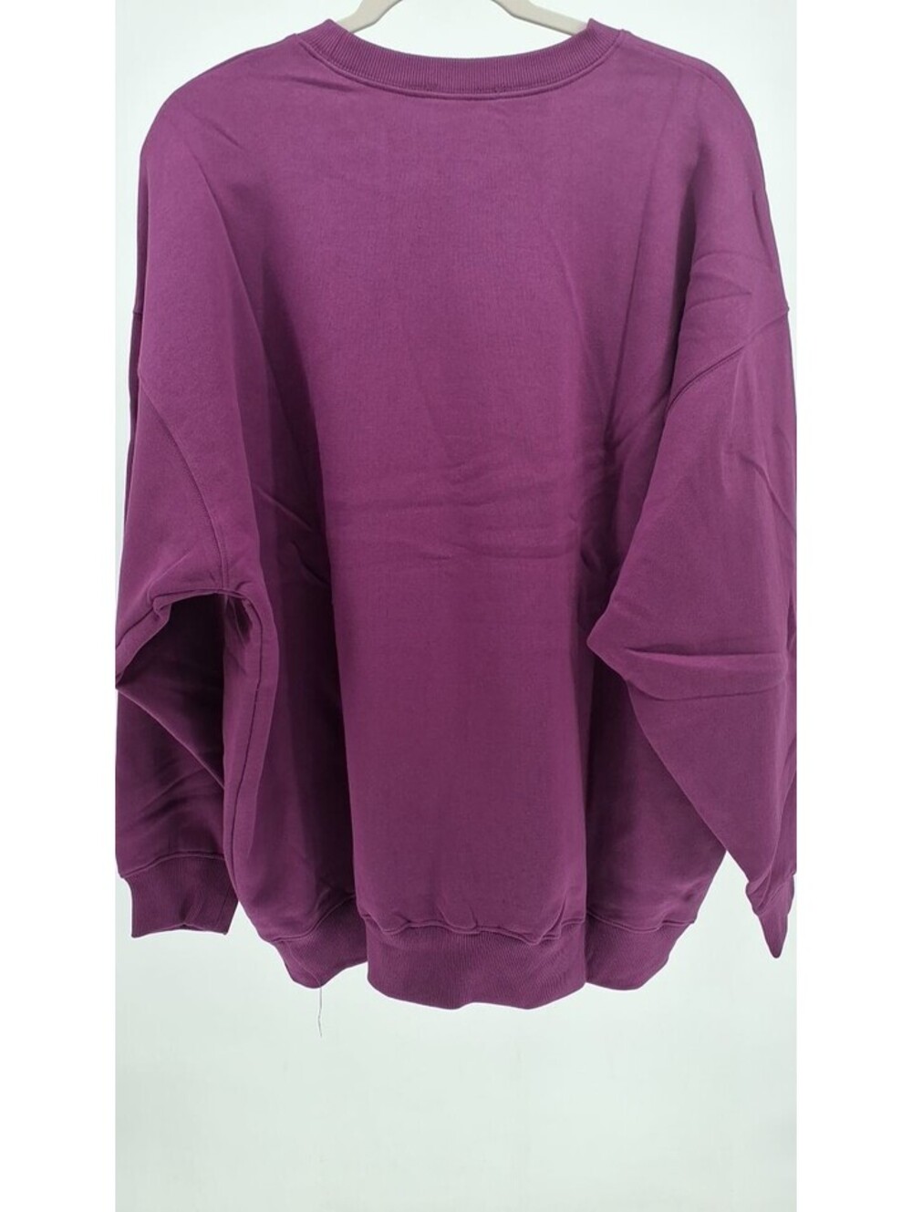 Zenana Tunic Length Pullover Sweatshirt-Light Plum / L/XL - Picture 2 of 3
